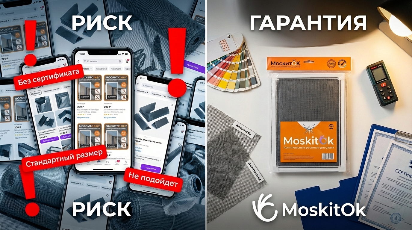 Какие риски покупки москитной сетки на маркетплейсах?